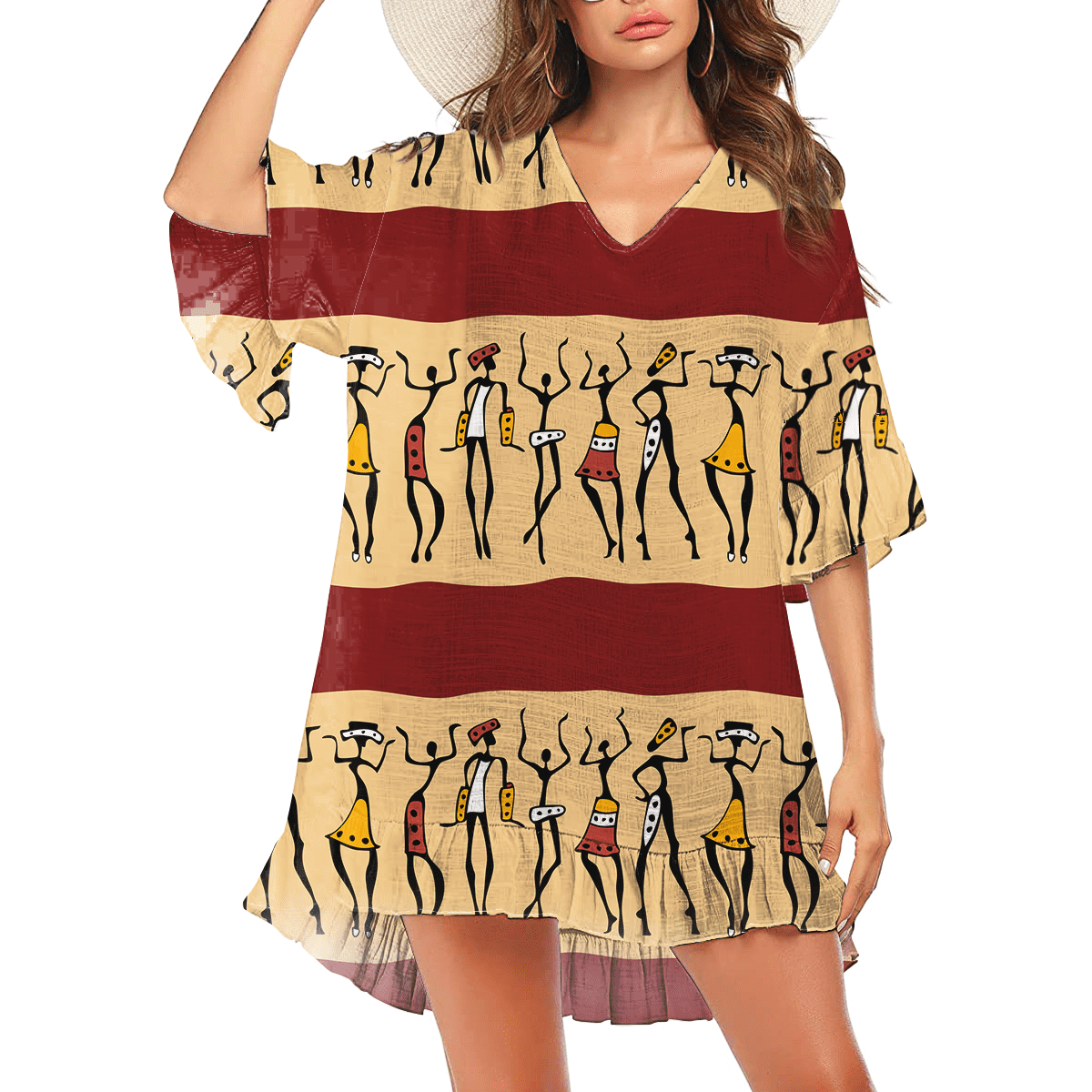 African Culture No 1 Swimsuit Cover Up MH08072101