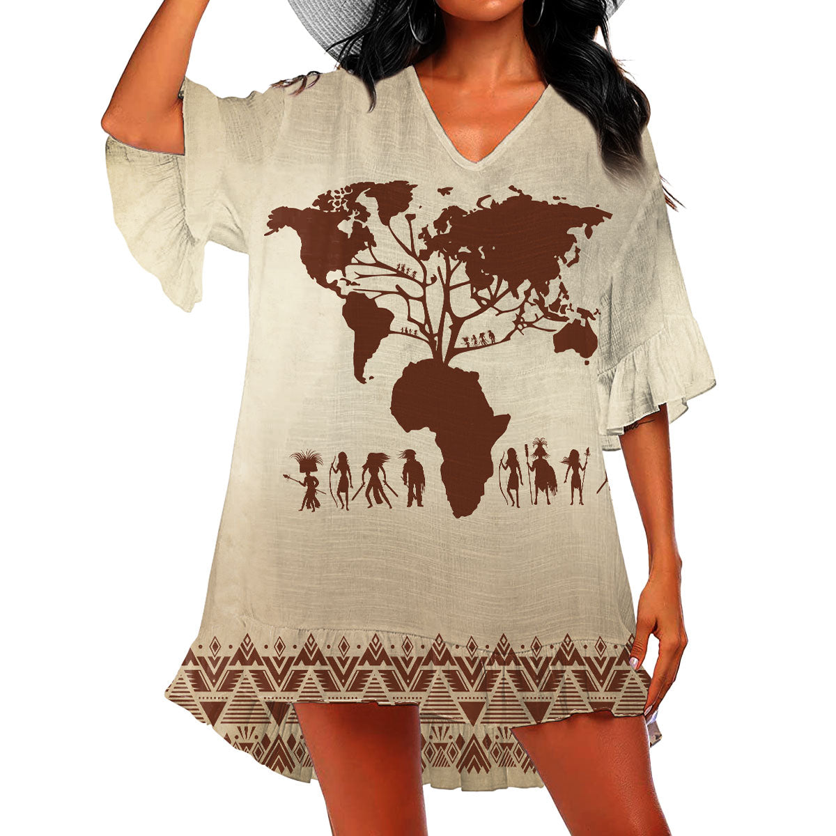 African Girl No 1 Swimsuit Cover Up NTN07032001