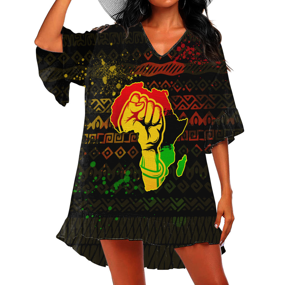 African Girl No 4 Swimsuit Cover Up NTN07302002