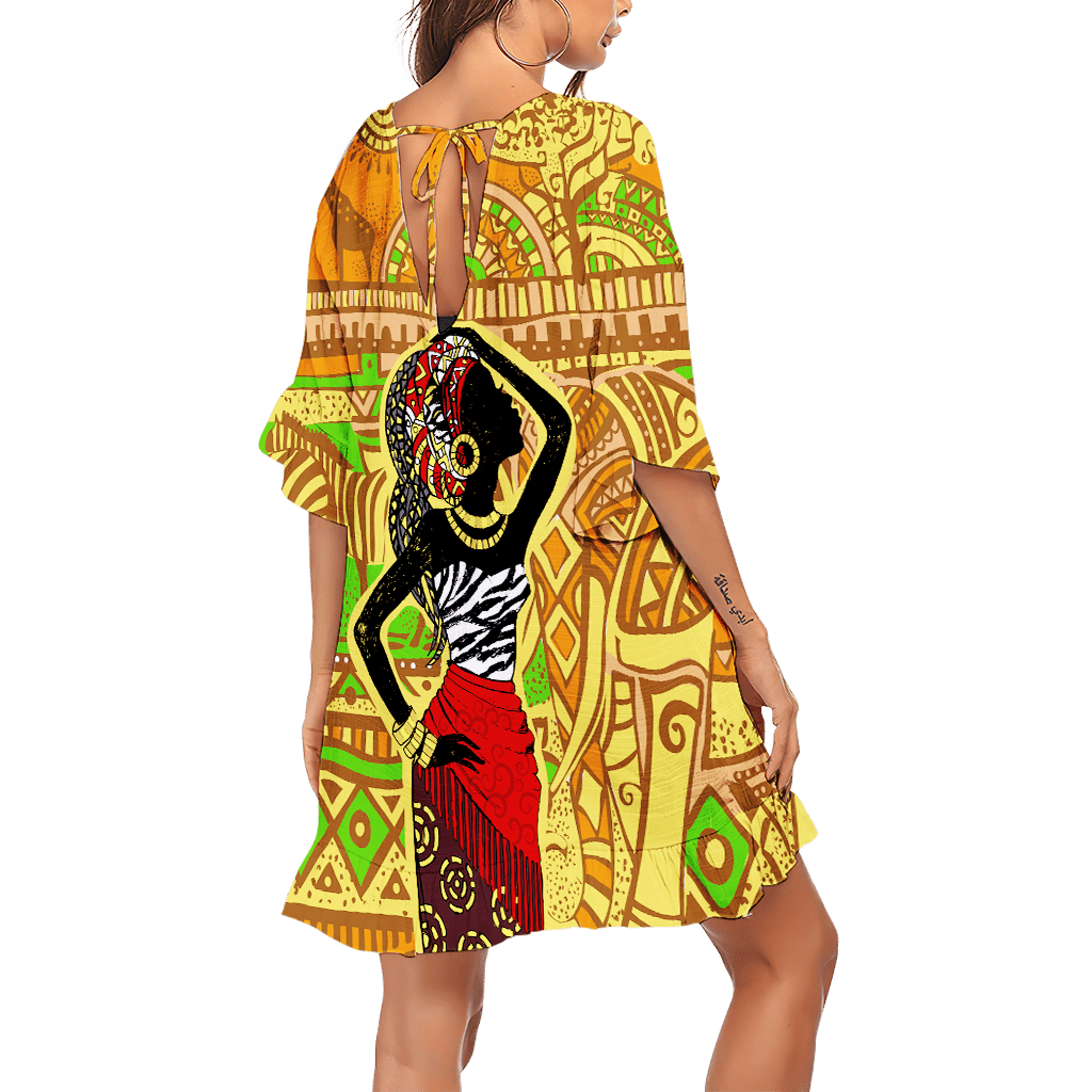 African Culture No 4 Swimsuit Cover Up