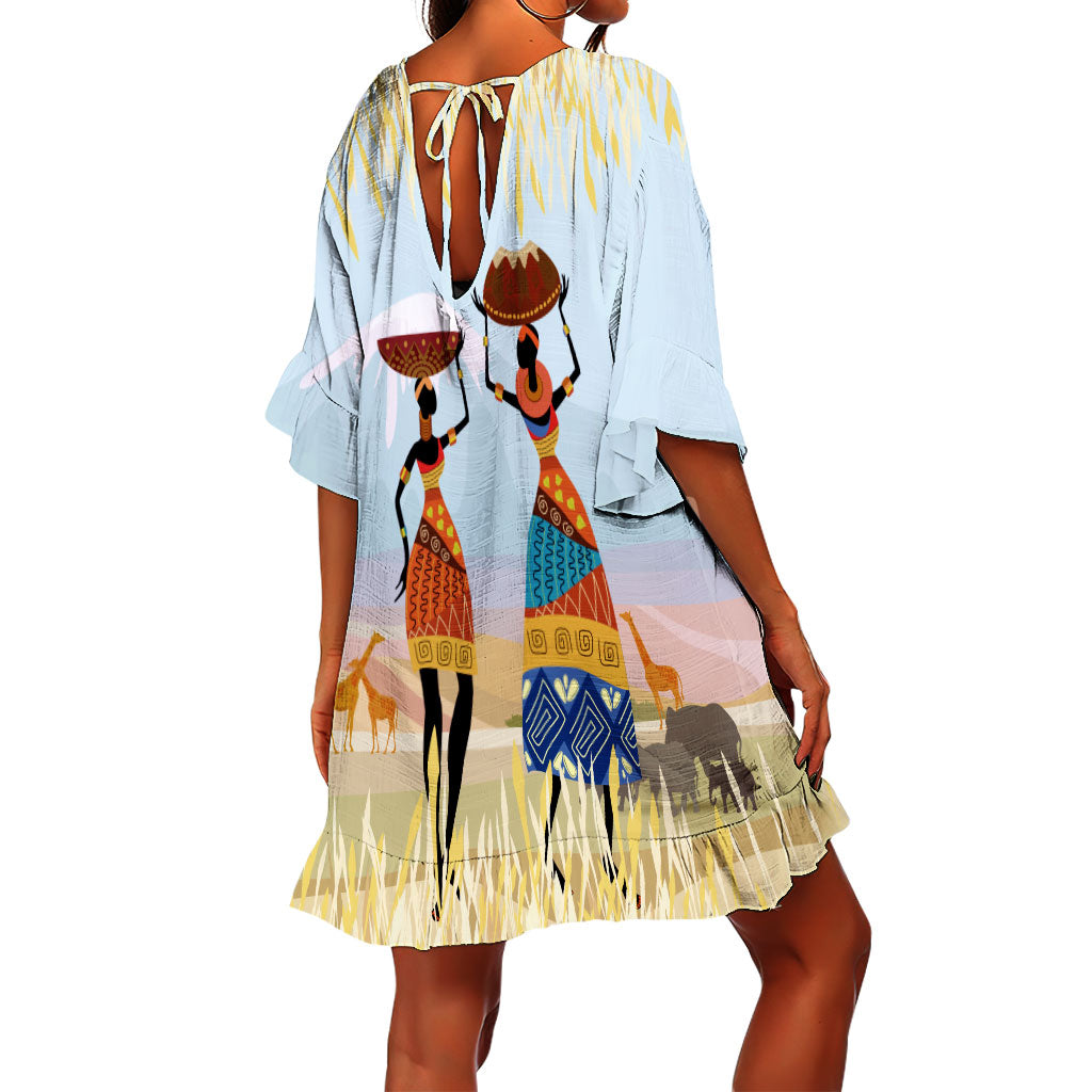 African Girl No 7 Swimsuit Cover Up NTN10072103