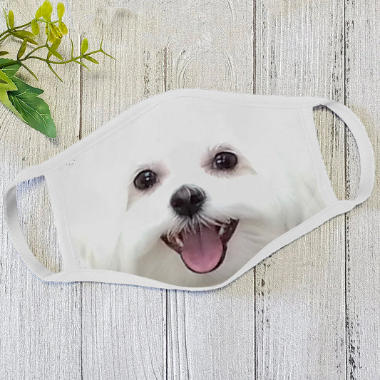 Dog Face Mask White HG