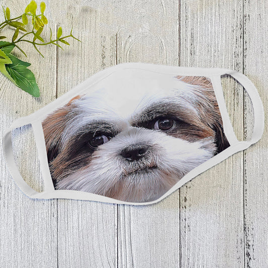 Dog Face Mask White HG