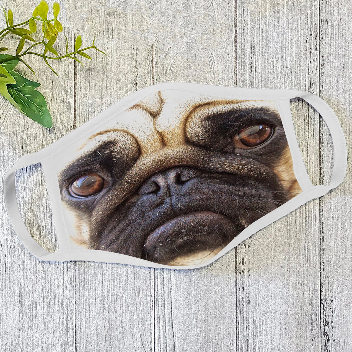 Dog Face Mask White HG