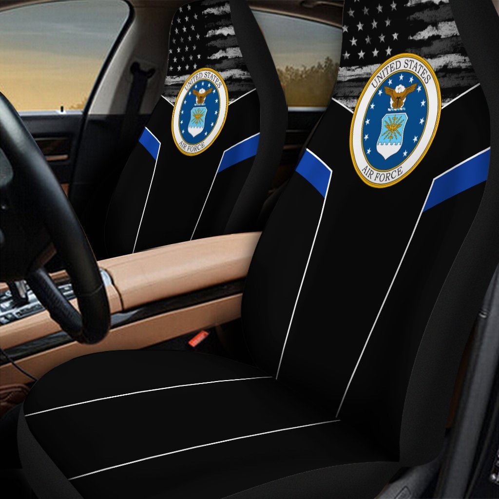 US Air Force 3D design print car seat covers Proud Military