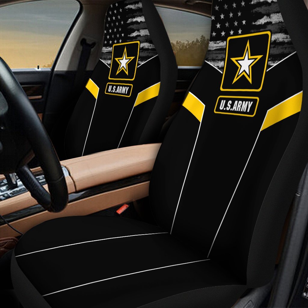 US Army 3D design print car seat covers Proud Military