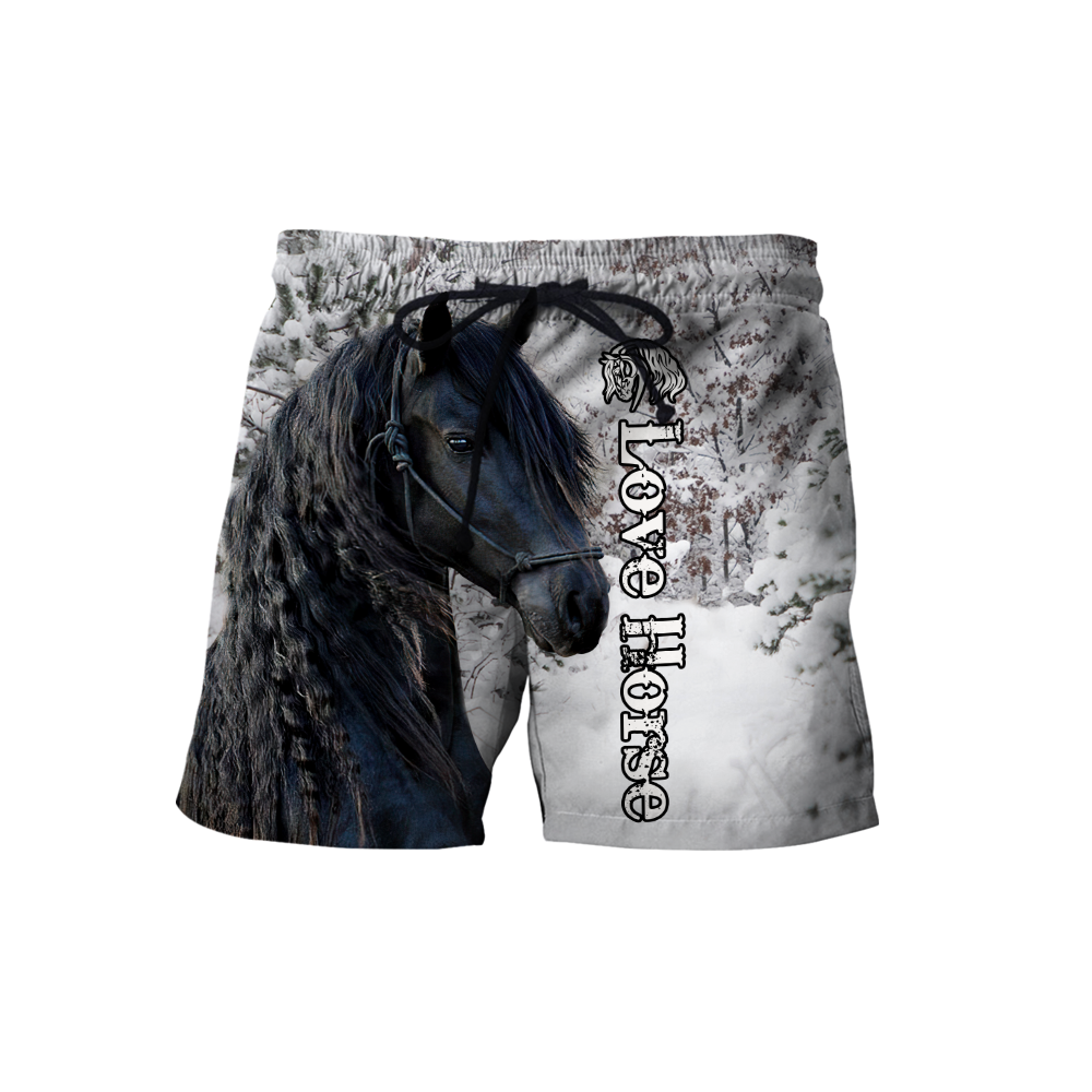 Beautiful Friesian Horse 3D All Over Printed Unisex Shirts TNA11162003
