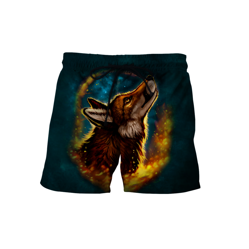 Wolf 3D All Over Printed Unisex Deluxe Hoodie ML