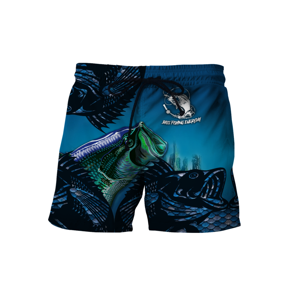 Winter Bass Fishing custom name design 3d print shirts