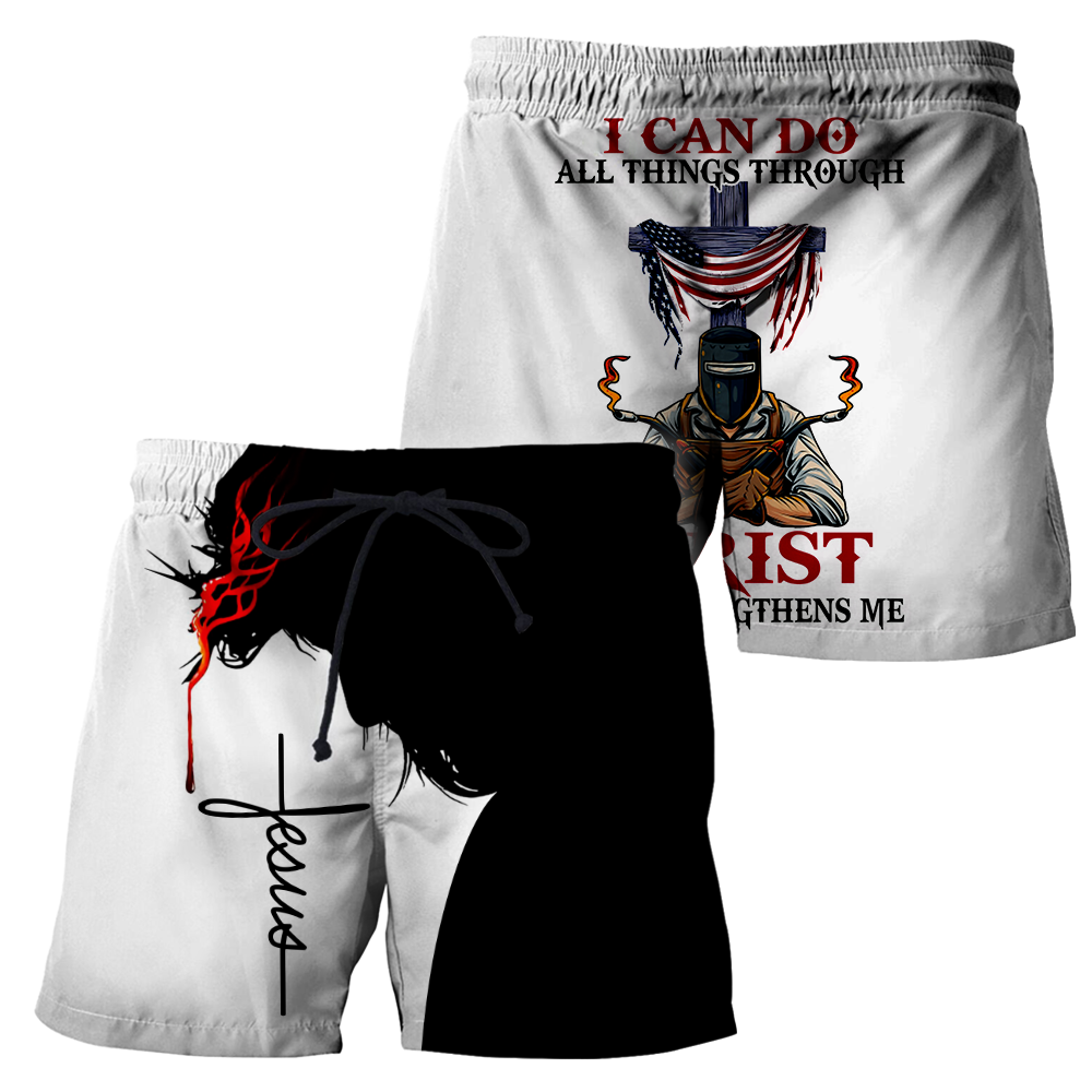 Unisex 3D All Over Printed Jesus Welder Shirts MEI