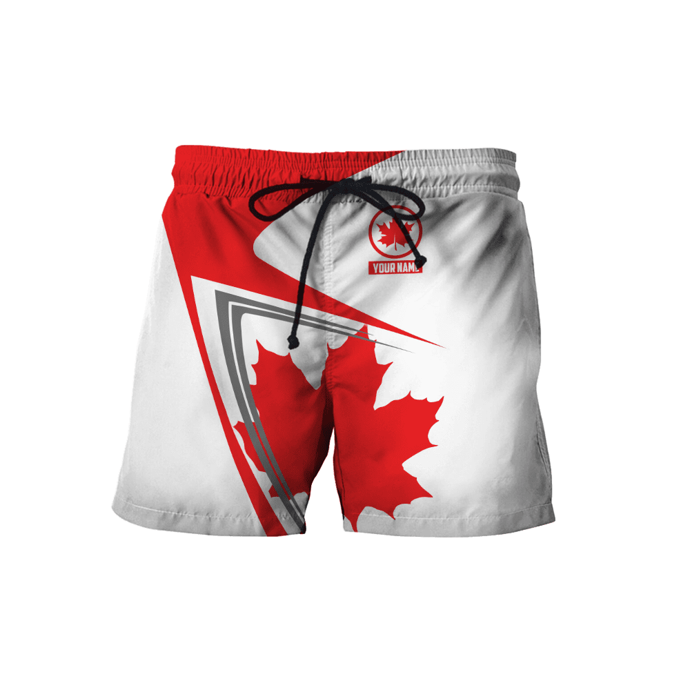 Canada Day No19 Personalized Name Pullover Premium Unisex Hoodie Maple Leaf