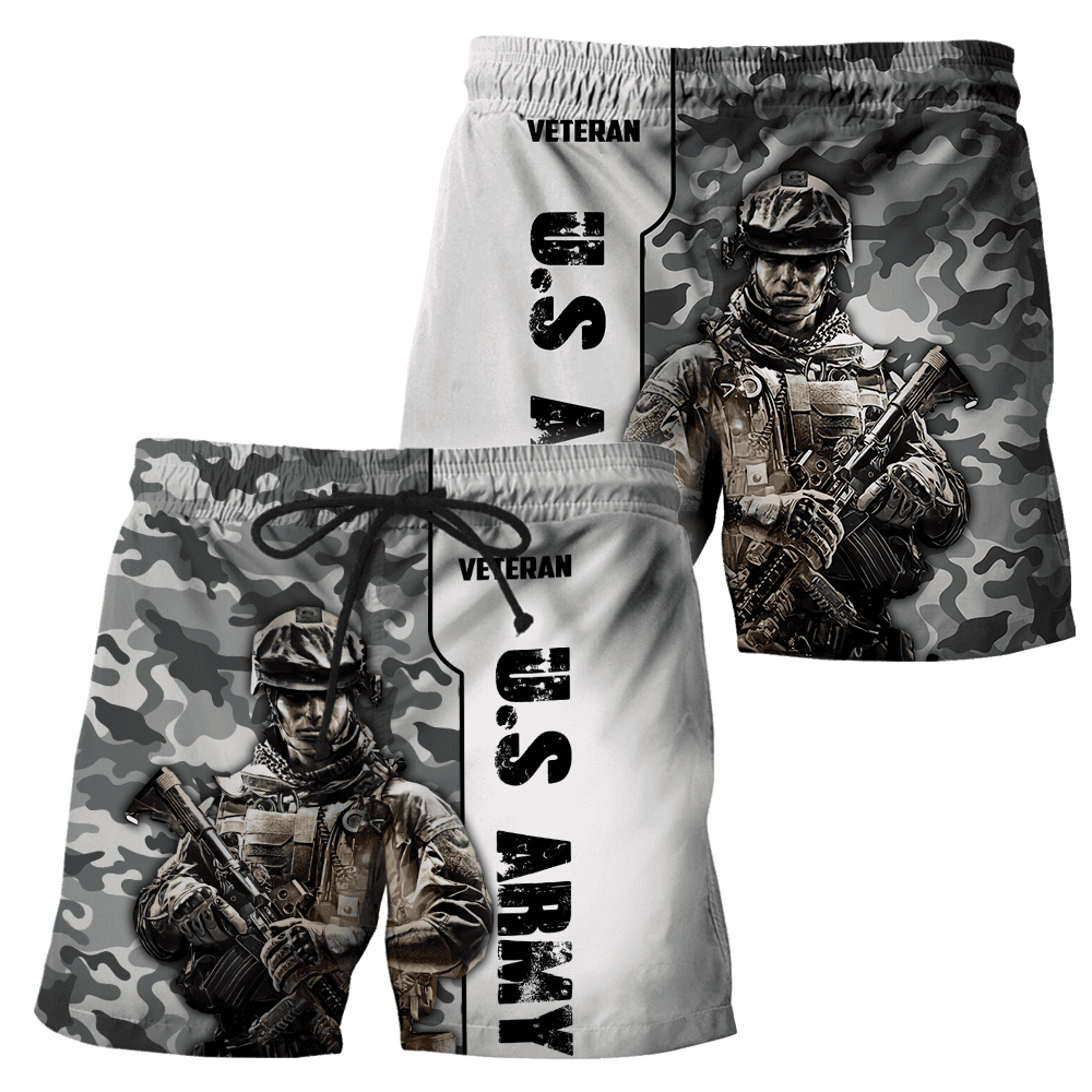 US Army Veteran 3D All Over Printed Hoodie