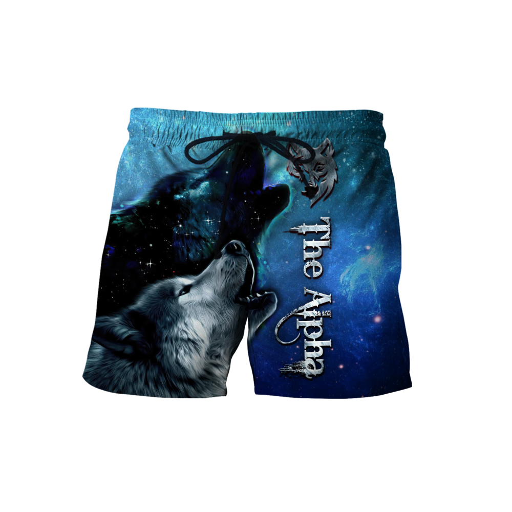 The Alpha Wolf 3D All Over Printed Unisex Deluxe Hoodie ML