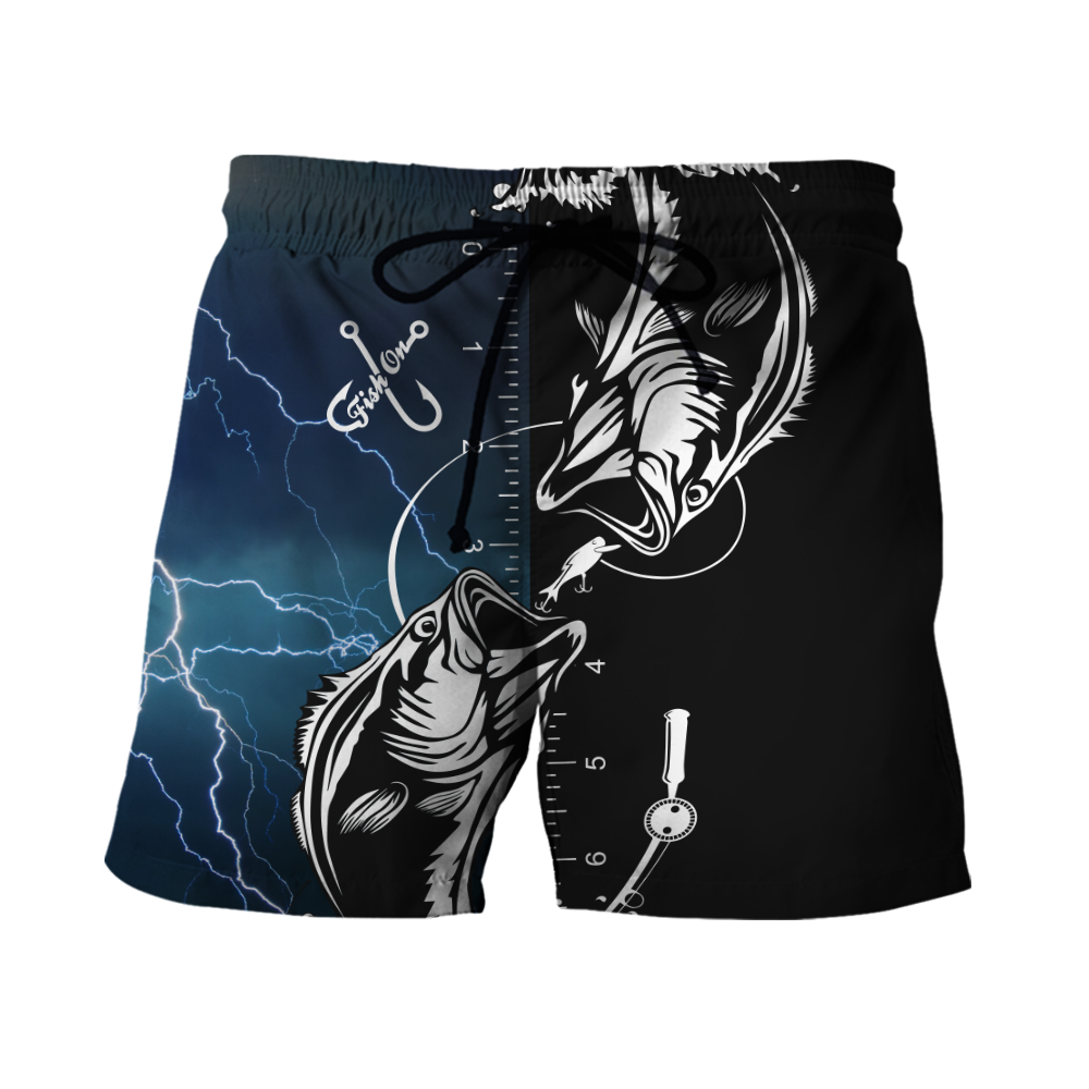 Bass fishing tattoo the rule Blue colour 3D print shirts