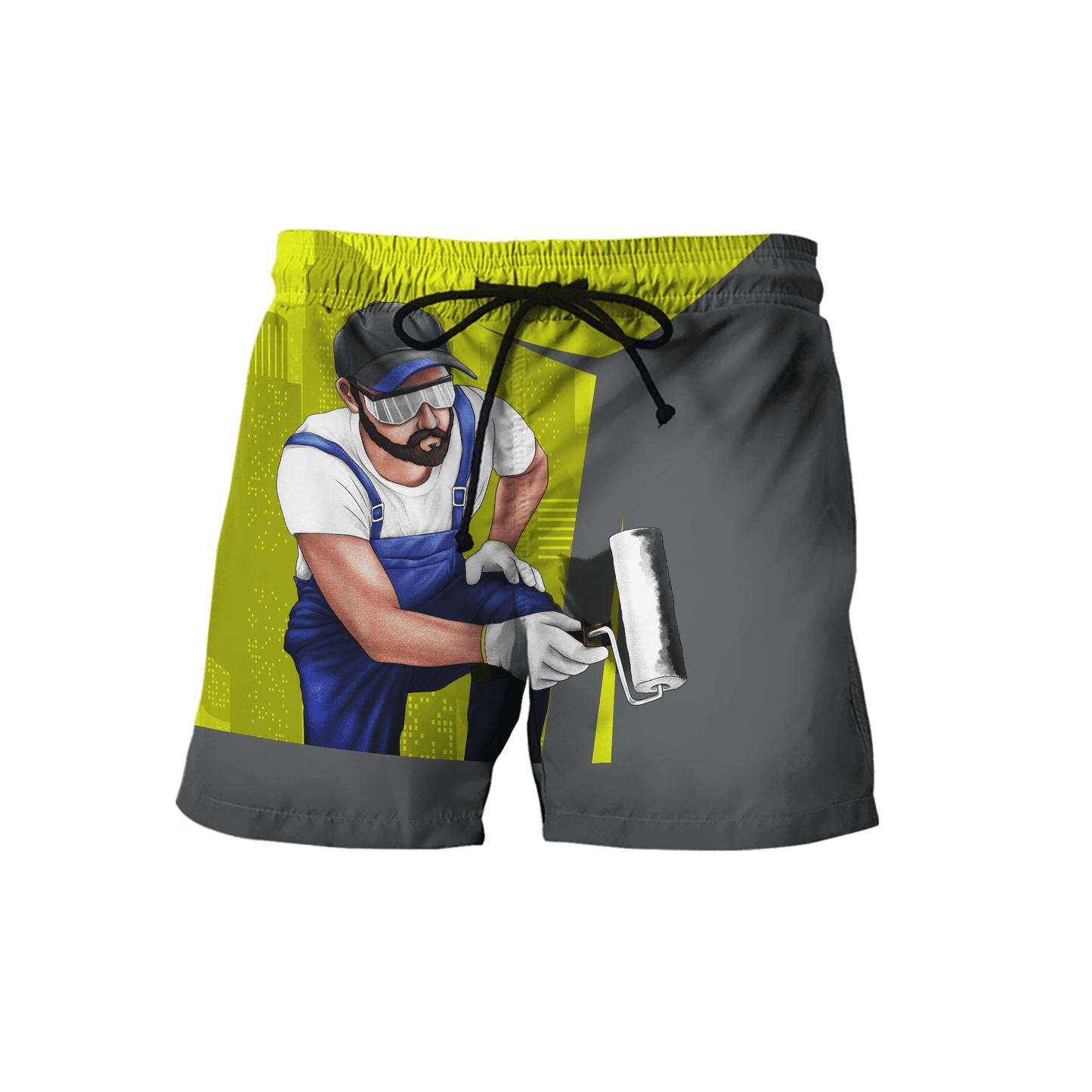 Tmarc Tee Personalized Name Painter 3D All Over Printed Unisex Shirts Yellow Neon