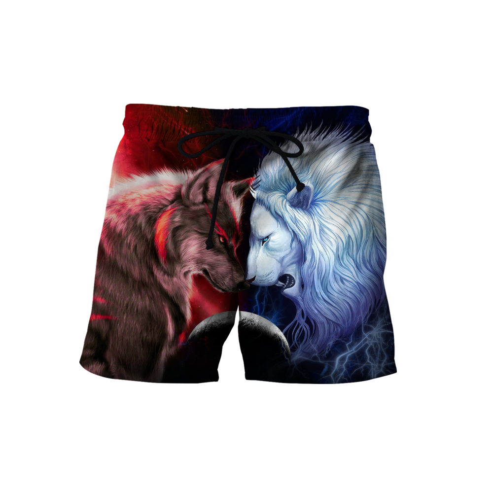 Wolf and Lion 3D All Over Printed Shirts For Men and Women