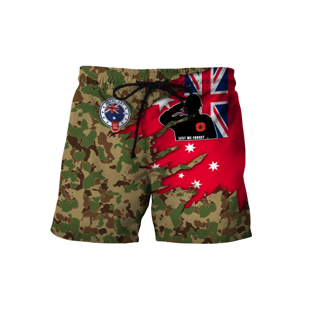 Tmarc Tee Anzac day remembrance Kiwi and Australia Camo 3D print shirt