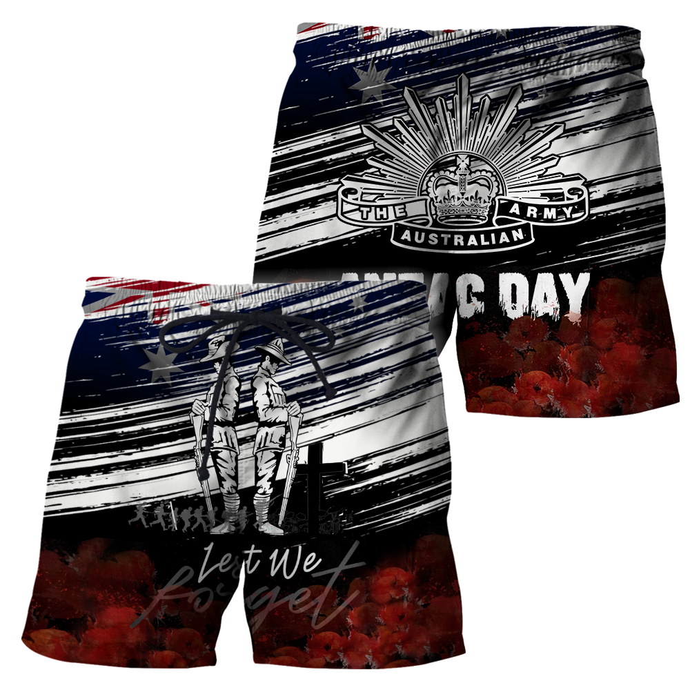 Anzac day Lest we forget Soldier 3D print shirts