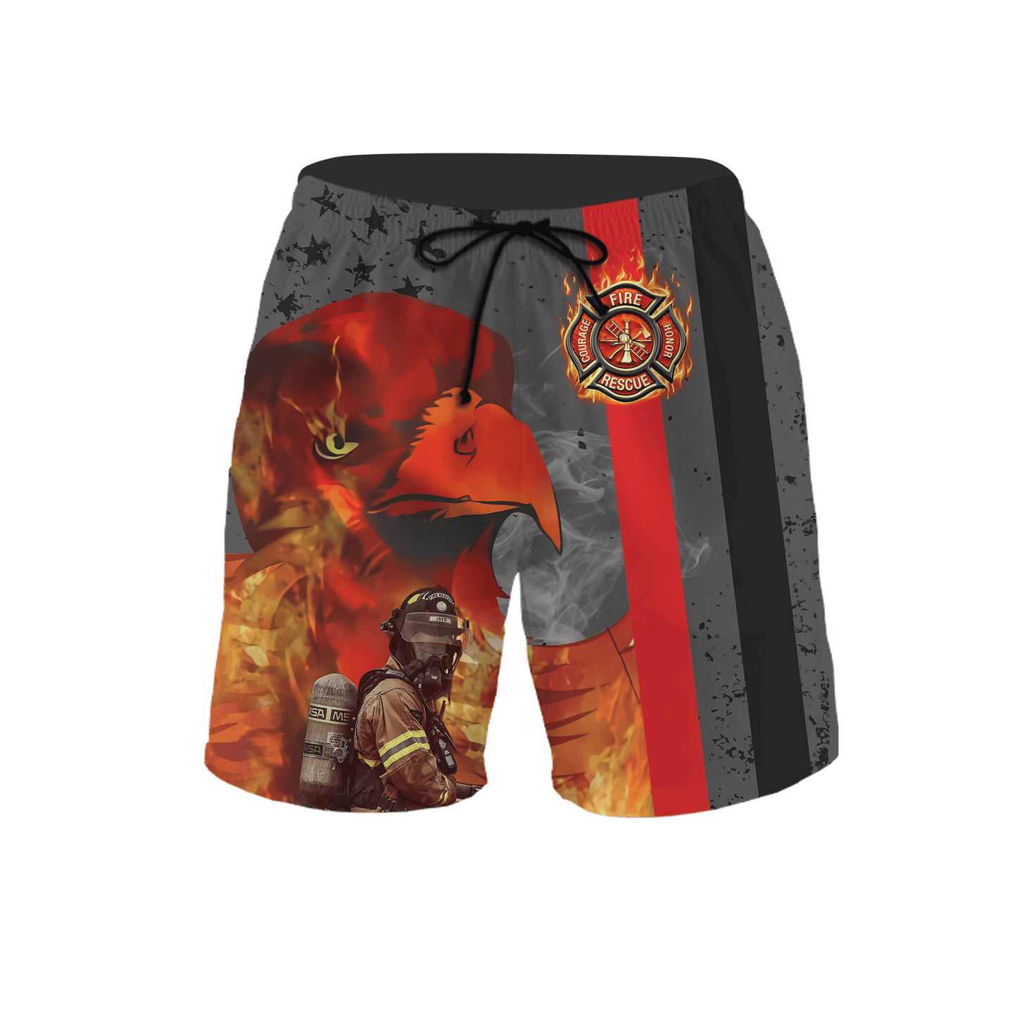 Customize Name Firefighter 3D All Over Printed Unisex Shirts