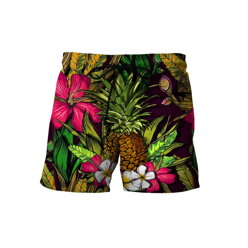 Amazing Polynesian Pineapple Hawaiian Style Unisex Deluxe Hoodie ML