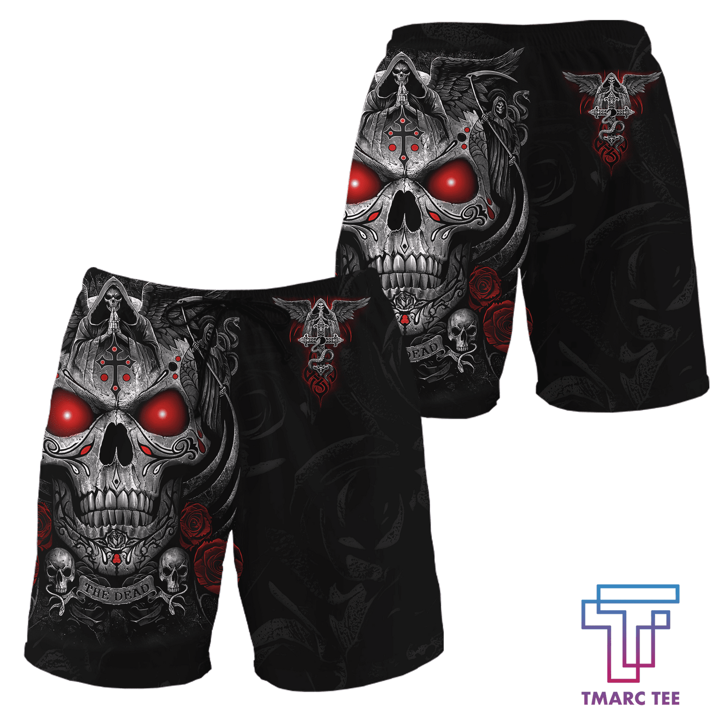 Tmarc Tee Blessing Skull 3D All Over Printed Unisex Shirts