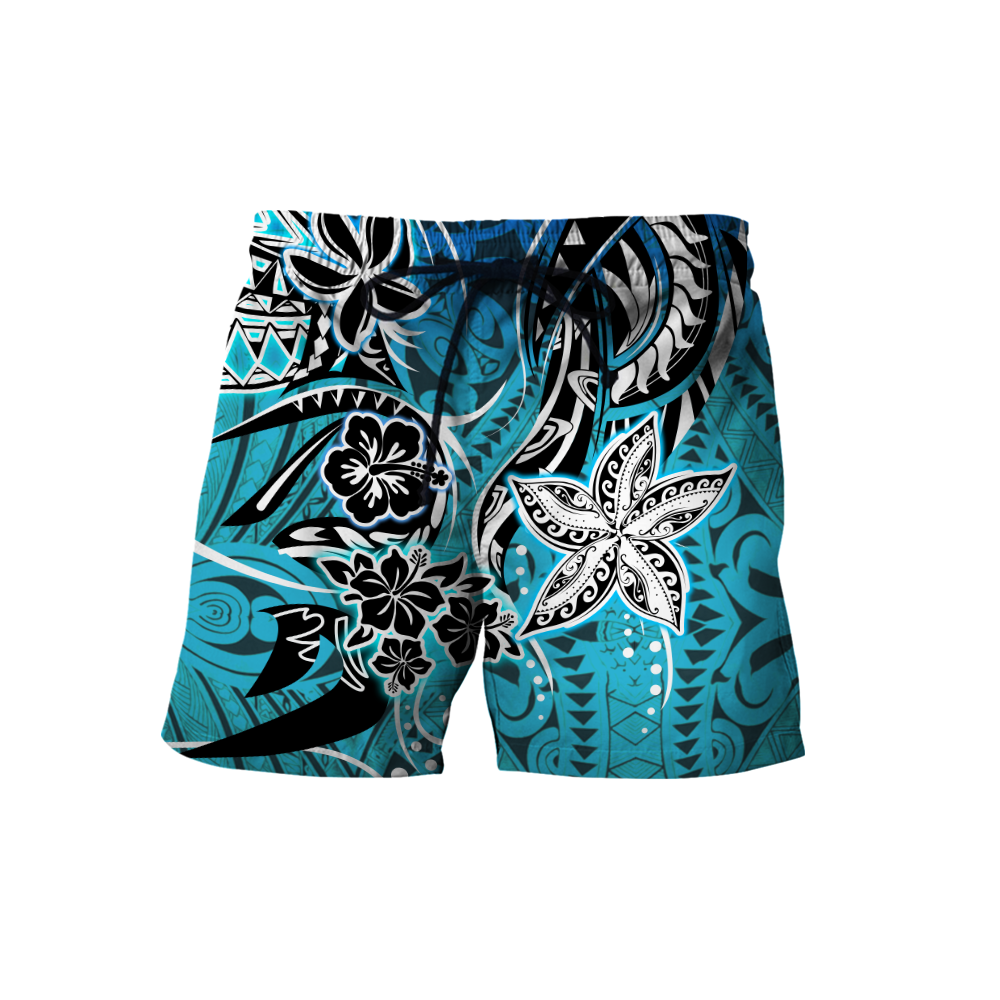 Amazing Polynesian Tattoo Hawaii Shirt Combo With Short