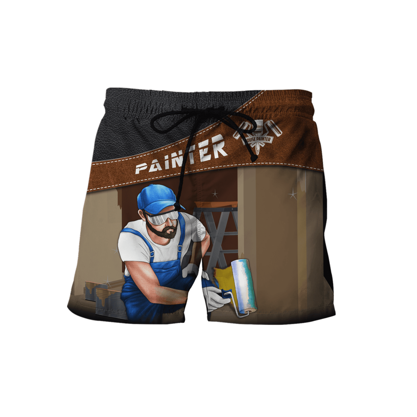 Tmarc Tee Personalized Name Painter 3D All Over Printed Unisex Shirts Leather Texture