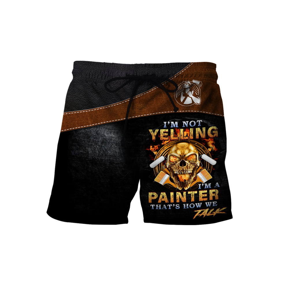 Tmarc Tee Personalized Name Painter 3D All Over Printed Unisex Shirts Leather Texture Ver 3