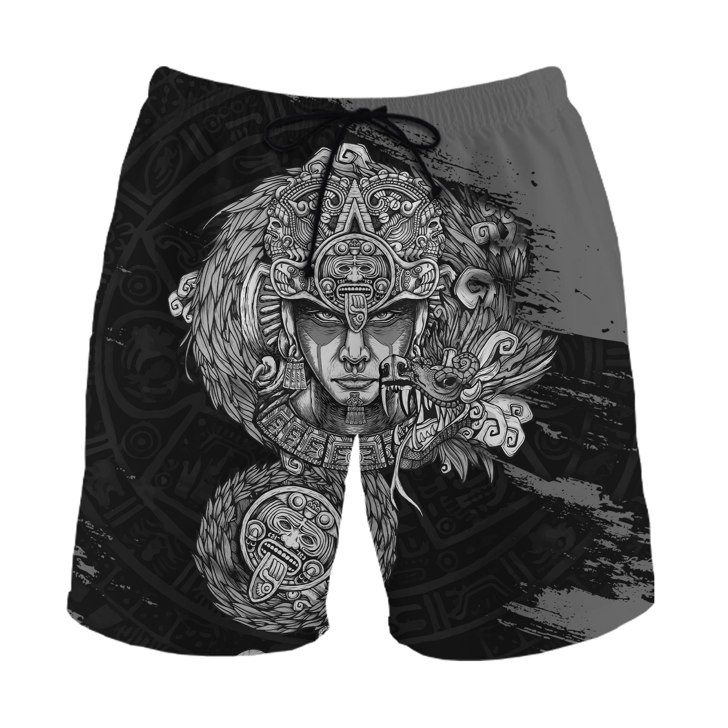 Aztec Warrior 3D All Over Printed Unisex Hoodie no1