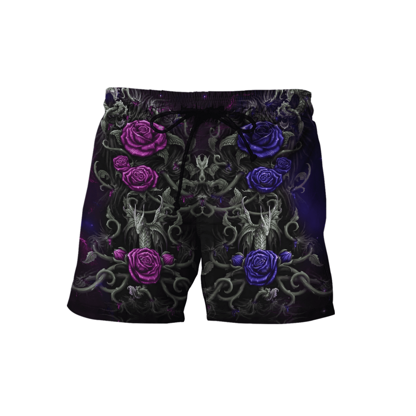 Tmarc Tee Dungeons and Dragons Couple 3D All Over Printed Shirts Purple