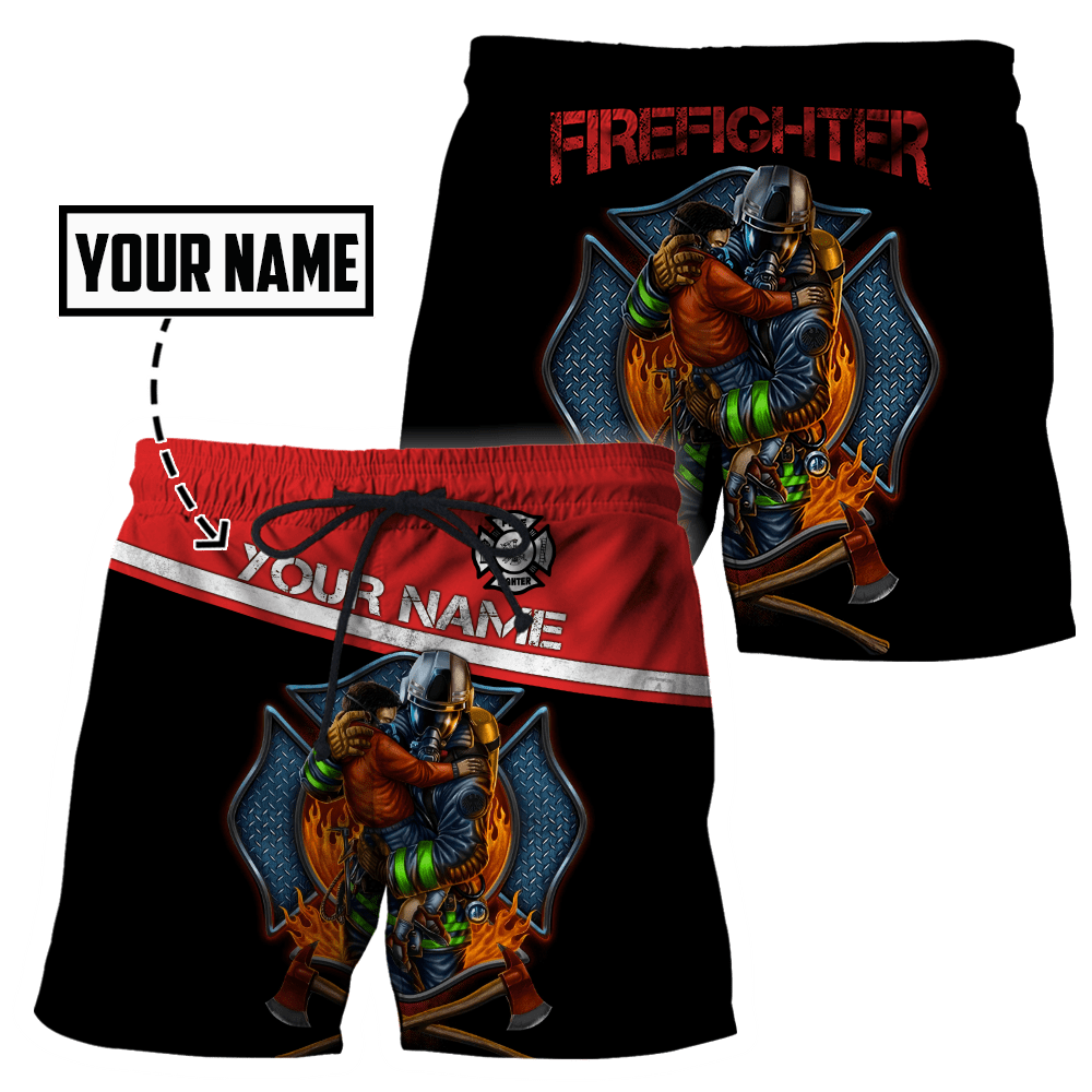 Customize Name Firefigher Hoodie For Men And Women