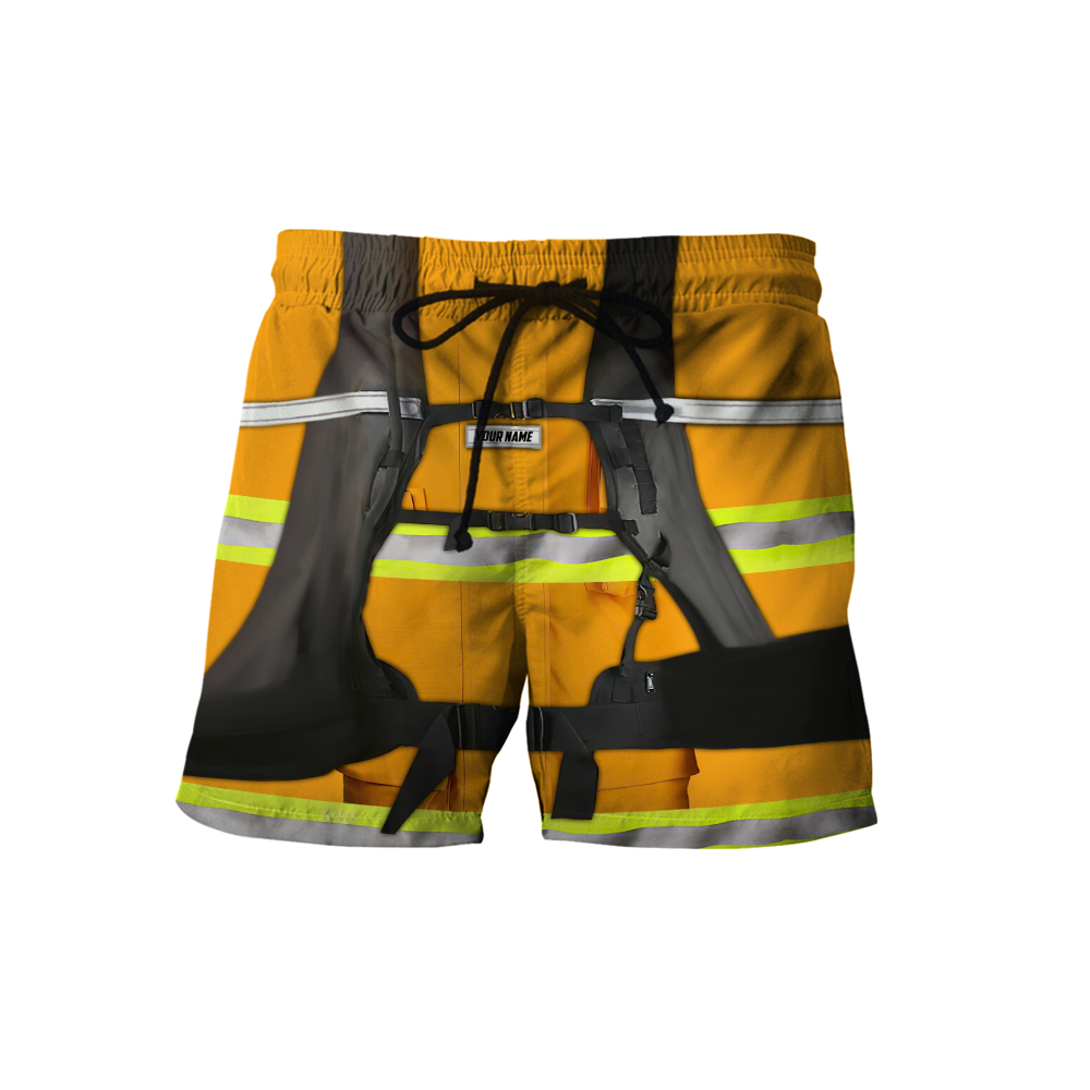 Customize Name Firefighter 3D All Printed Hoodie For Men And Women