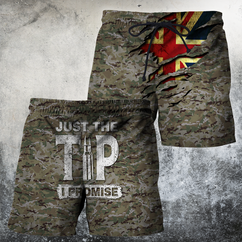 British Camo Just the tip I promise 3D Design Print Shirts