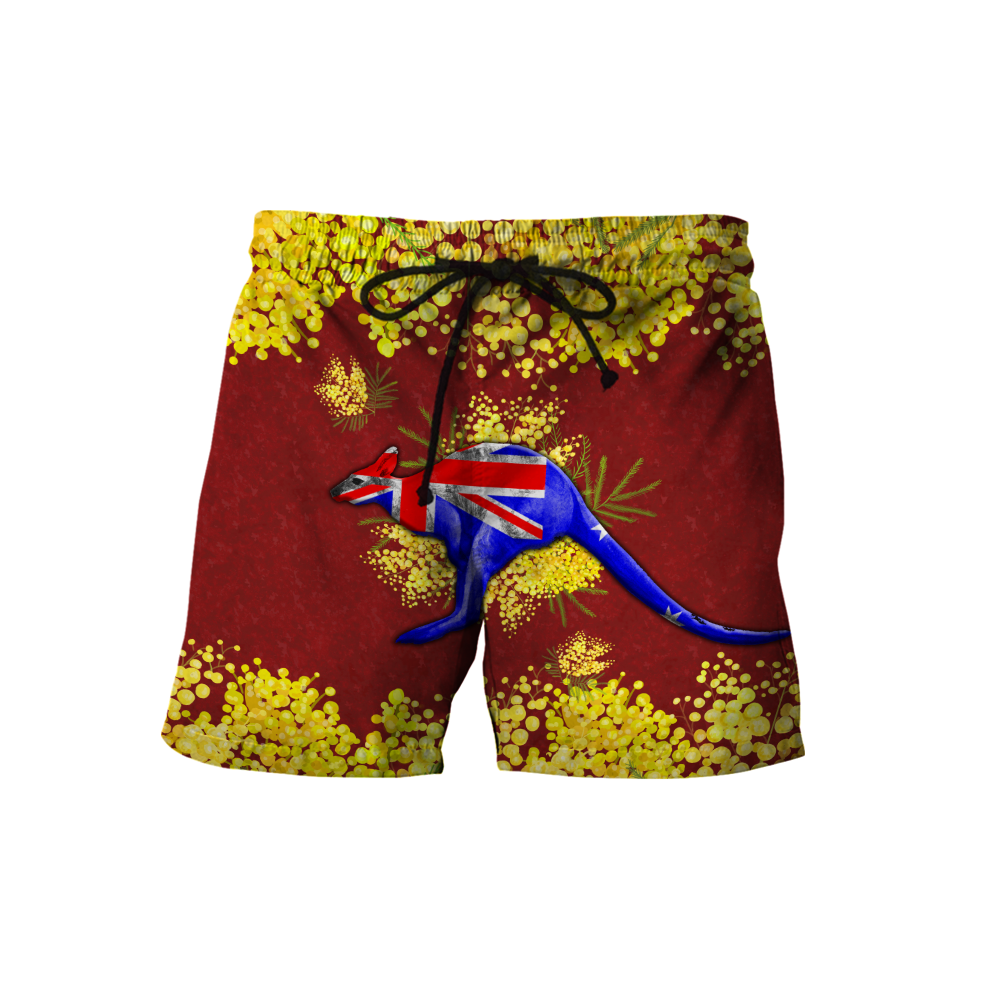 Tmarc Tee Custom name Australia Kangaroo Golden Wattle shirts