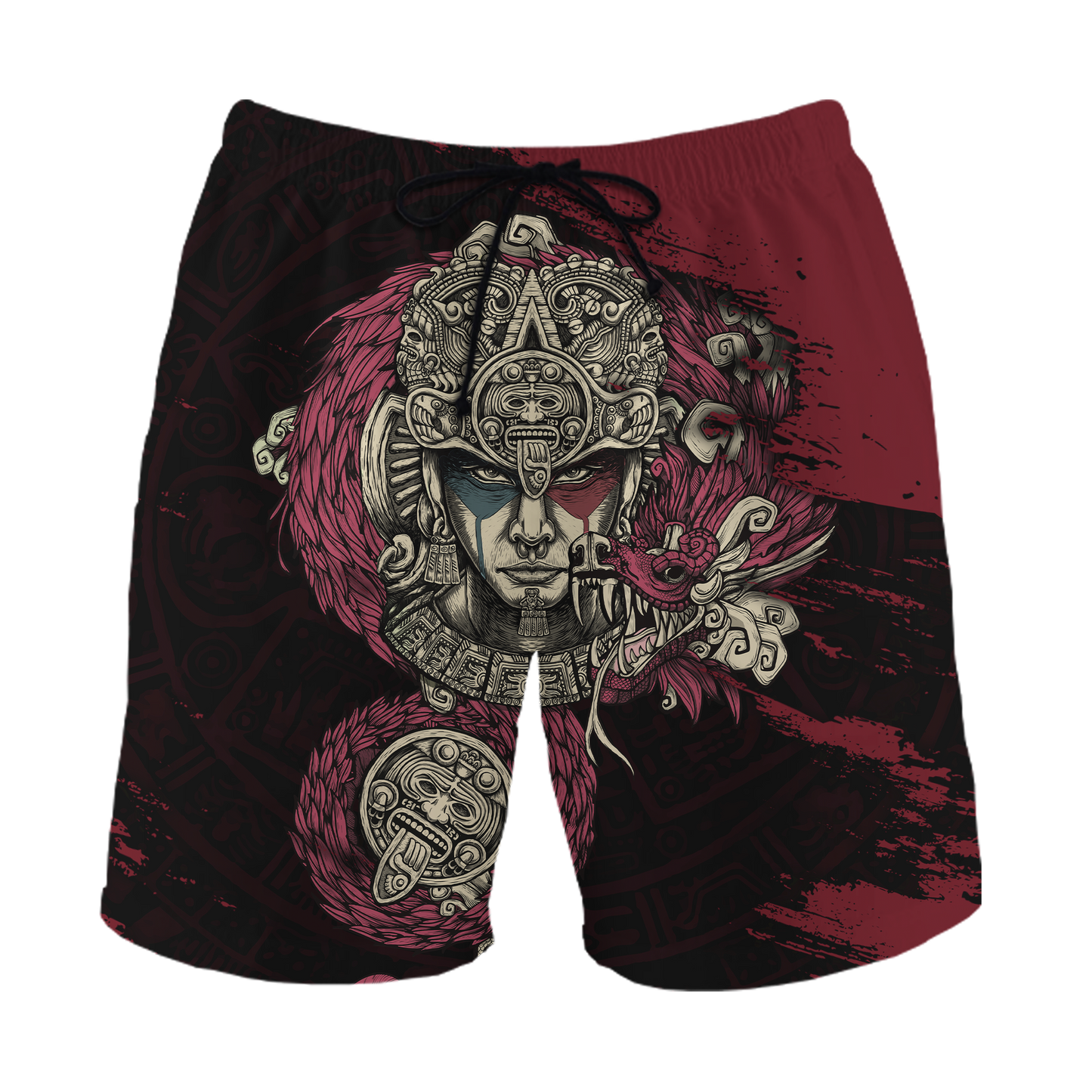 Aztec Warrior 3D All Over Printed Unisex Hoodie no2