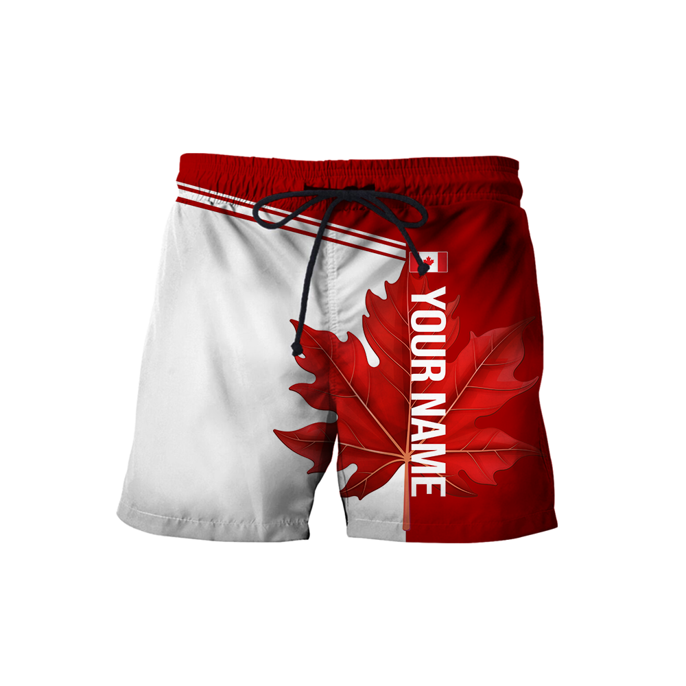 Canada Day No24 Personalized Maple Leaf Pullover Premium Unisex Hoodie