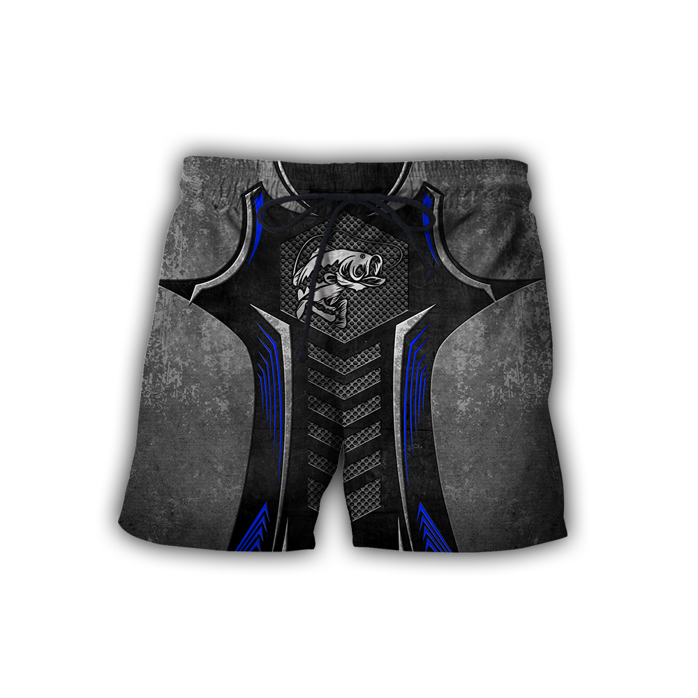 Bass Fishing Black Metal 3D design print shirts