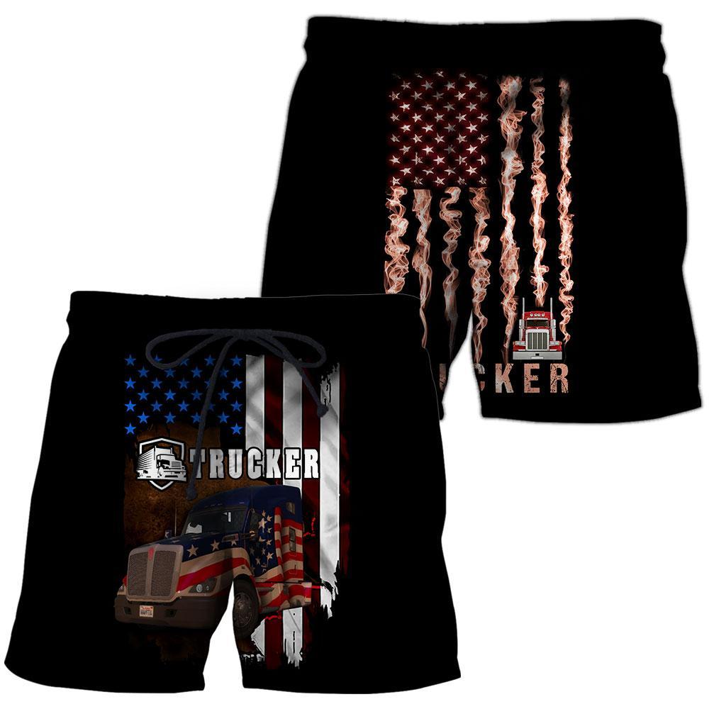 Trucker 3D All Over Printed Shirts For Men and Women