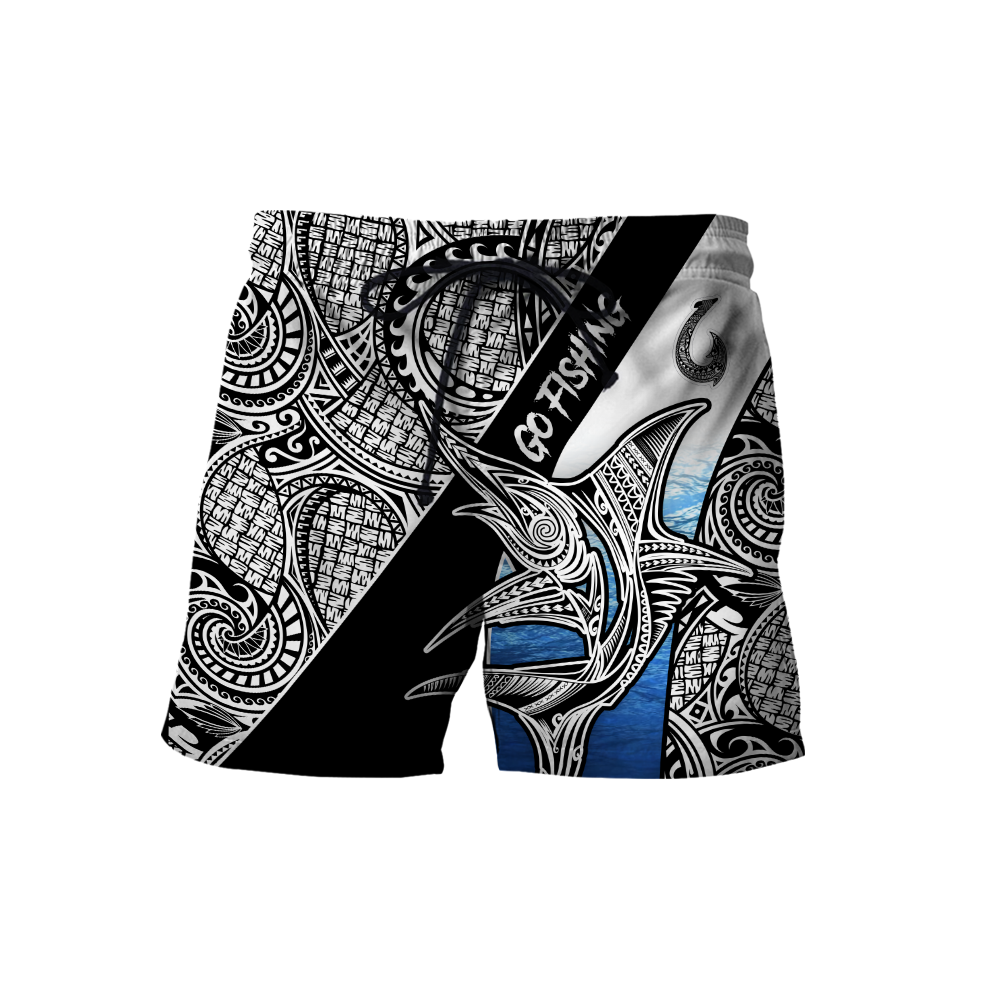 Amazing Polynesian Go Fishing Marlin Fish Personalized Unisex Deluxe Hoodie ML