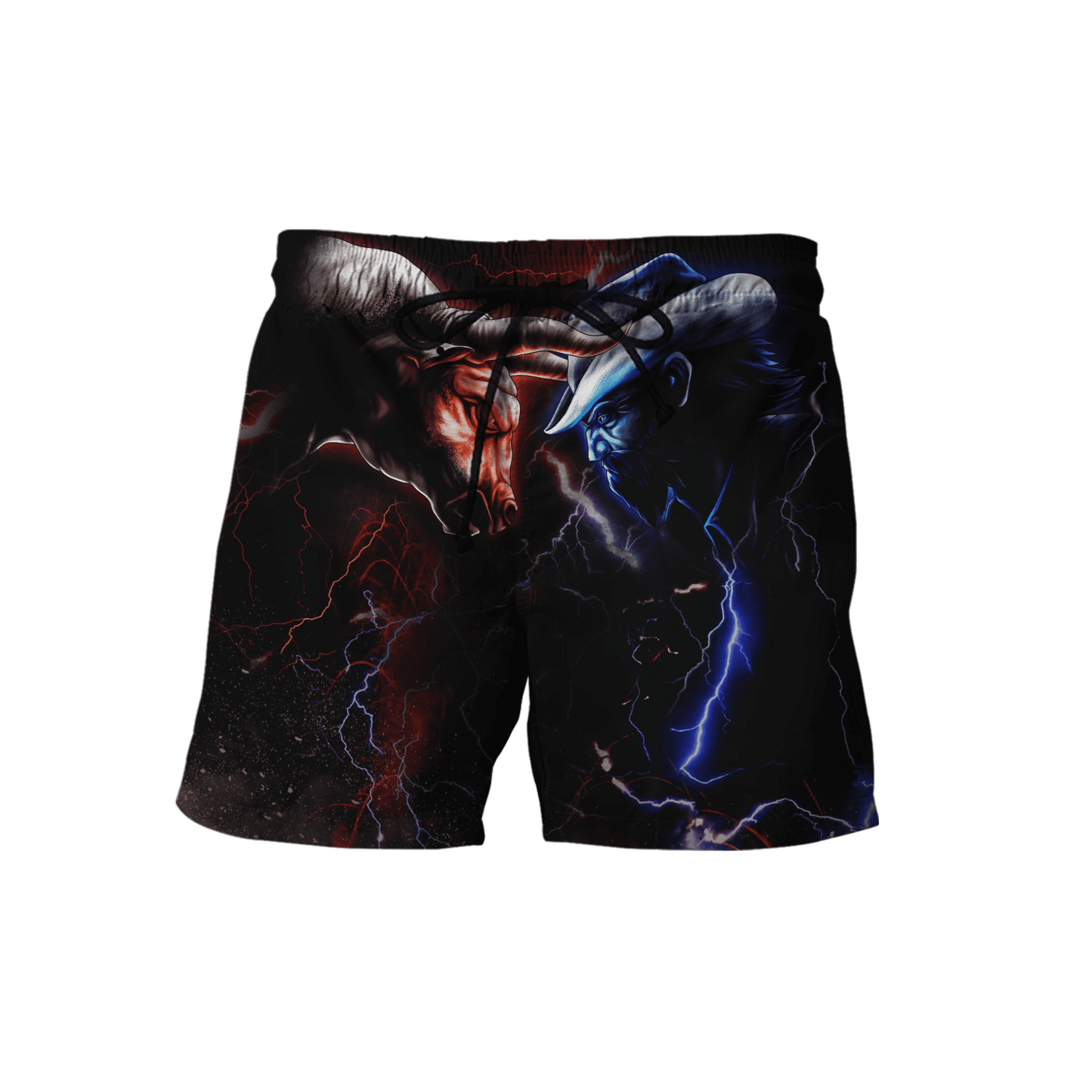 Tmarc Tee Bull Riding Red Blue Fight 3D All Over Printed Unisex Shirts