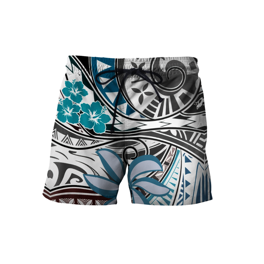 Amazing Polynesian Tribal Pattern And Frangipani Unisex Deluxe Hoodie ML