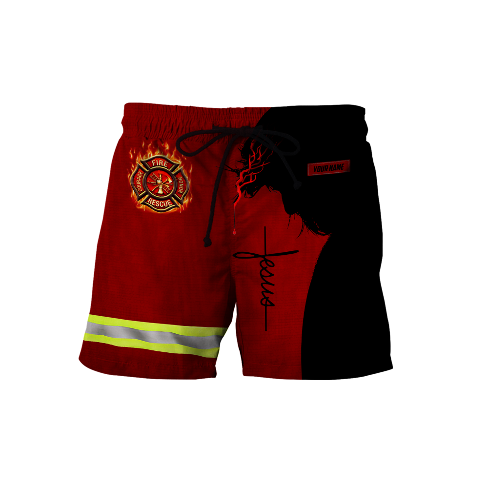 Customize Name Firefighter 3D All Printed Hoodie For Men And Women MH08012002