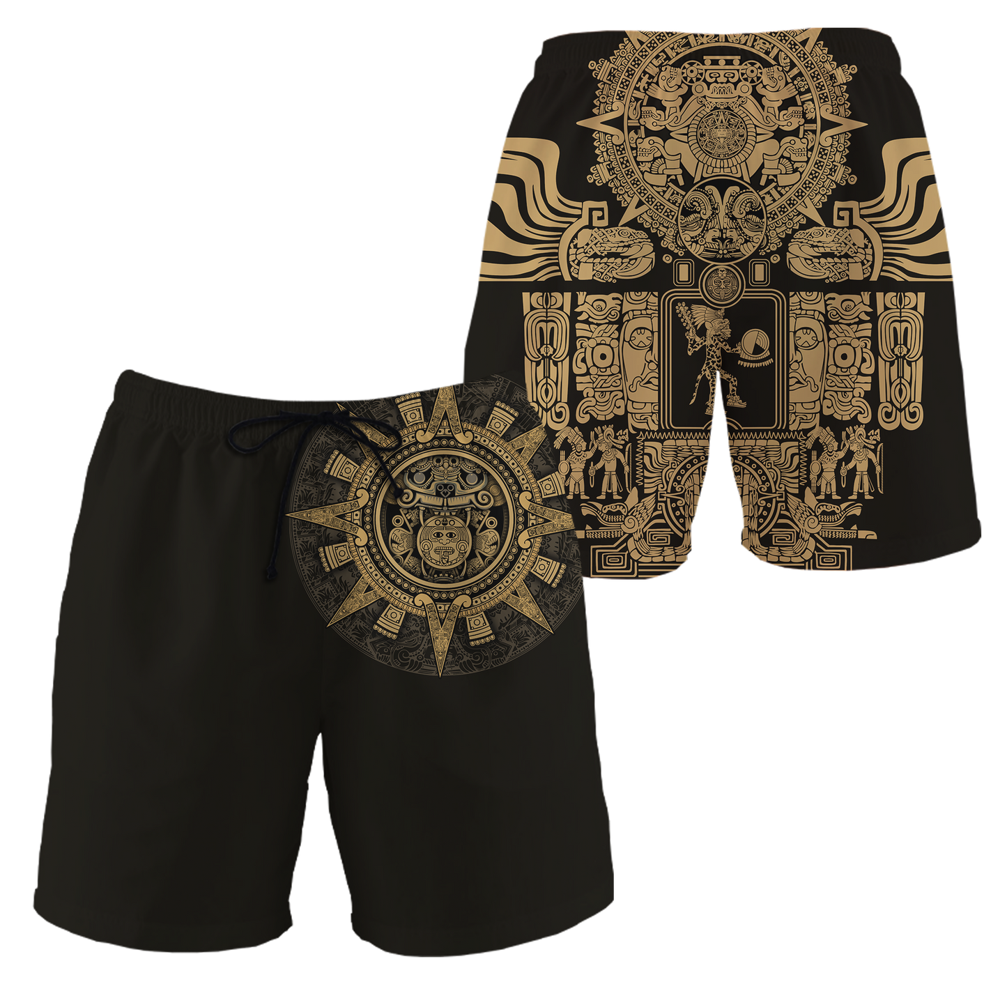 Aztec Mexican Yellow 3D All Over Printed Unisex Hoodie no2