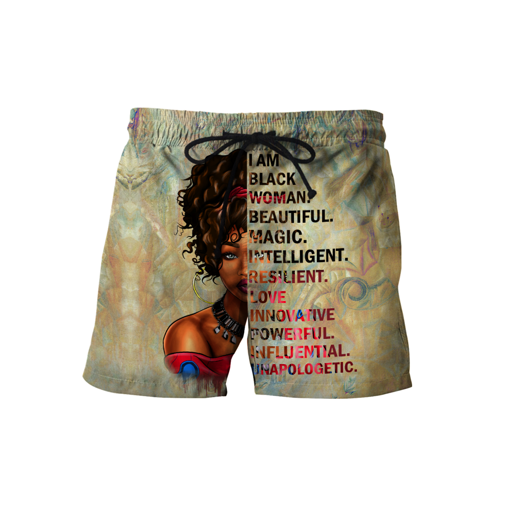 African I Am Black Woman Girl Unisex Deluxe Hoodie ML