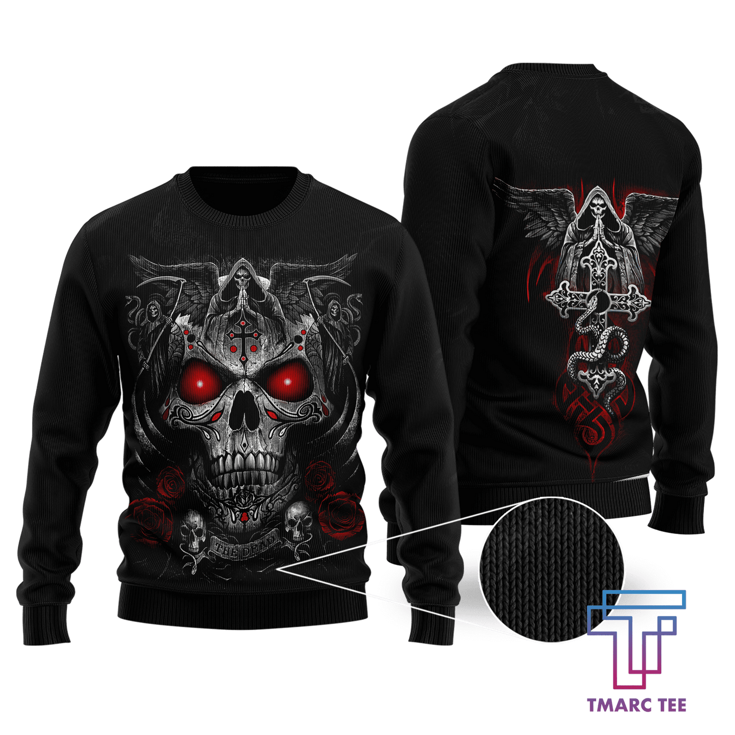 Tmarc Tee Blessing Skull 3D All Over Printed Unisex Shirts