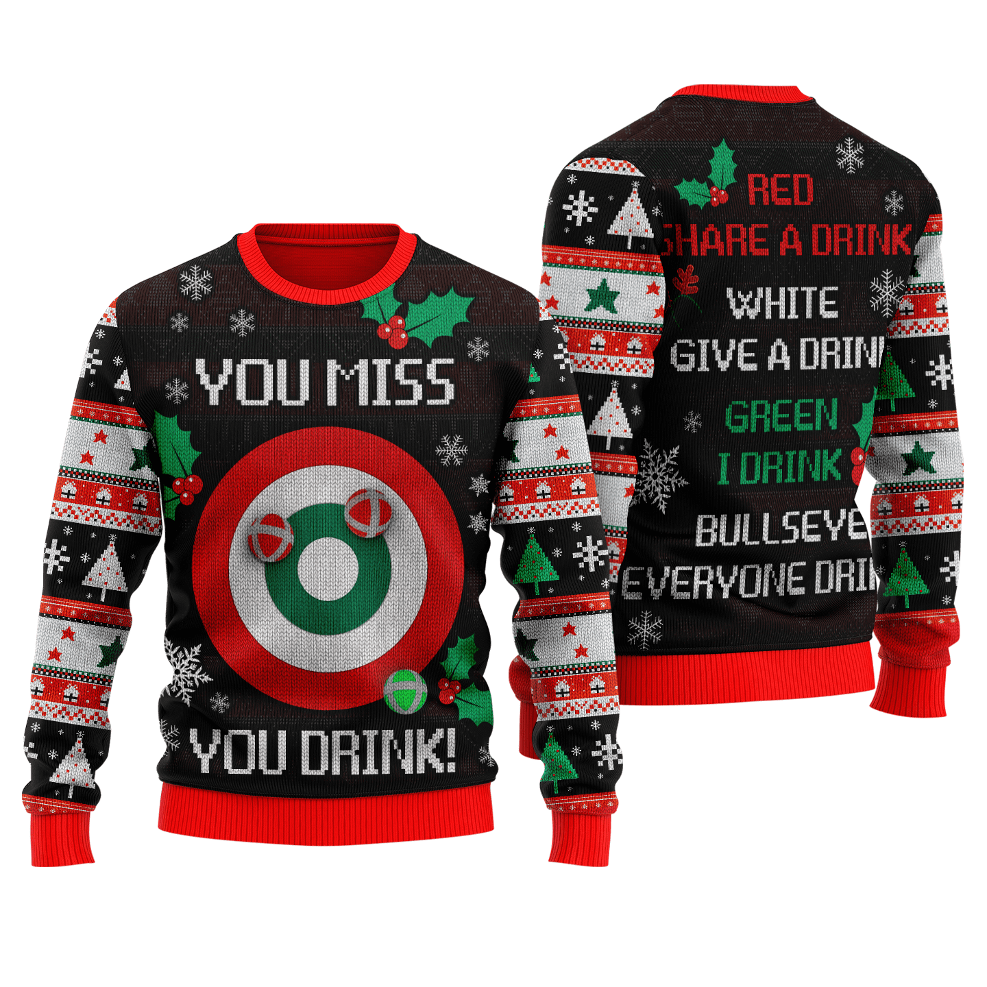 You Miss You Drink Christmas 3D All Over Printed Unisex Shirts