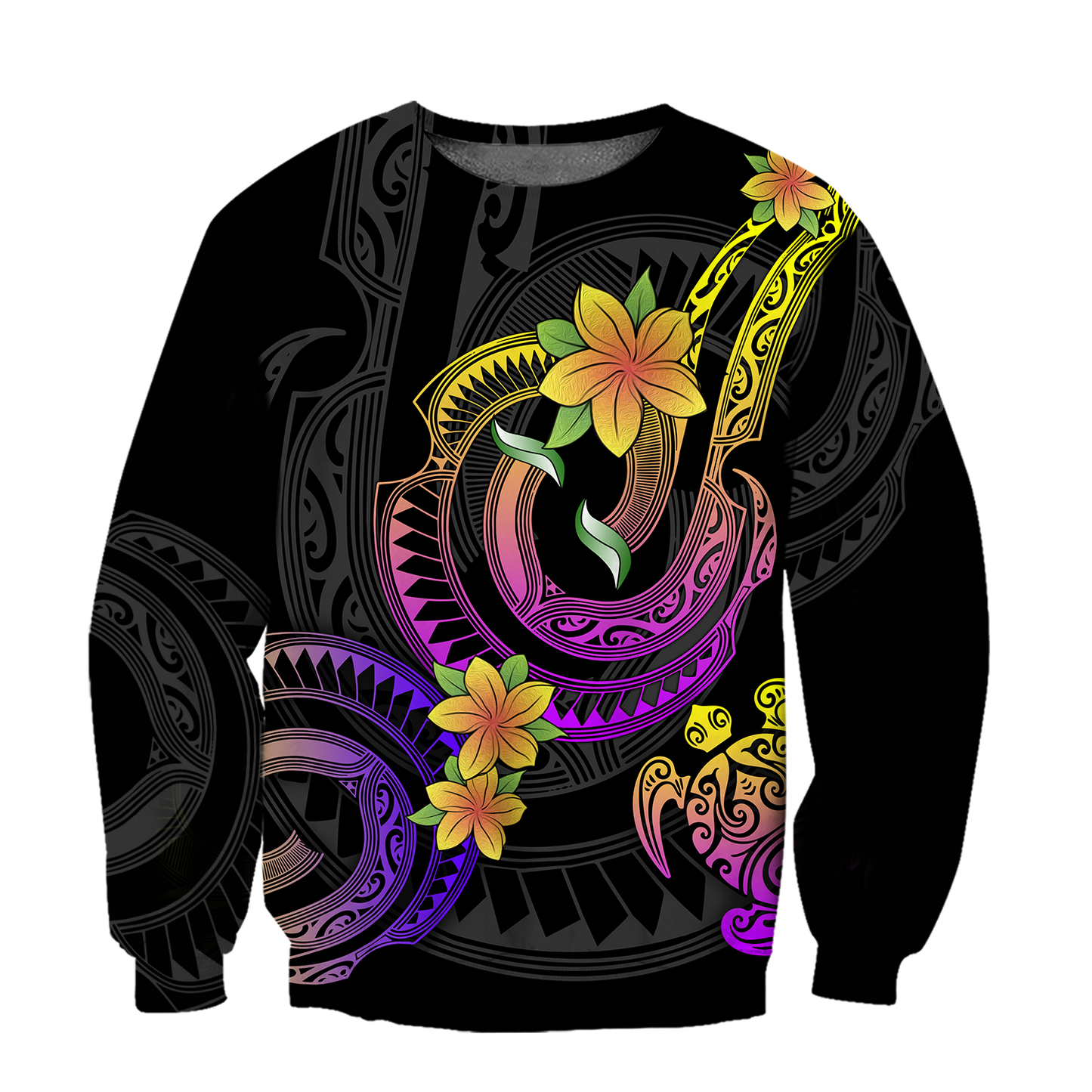 Amazing Polynesian Frangipani Flower Unisex Deluxe Hoodie ML