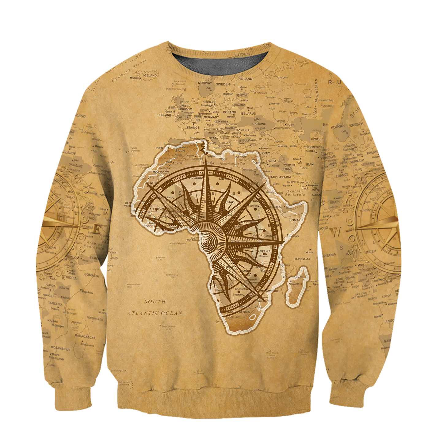 African Map - African Is Our Home Unisex Deluxe Hoodie ML