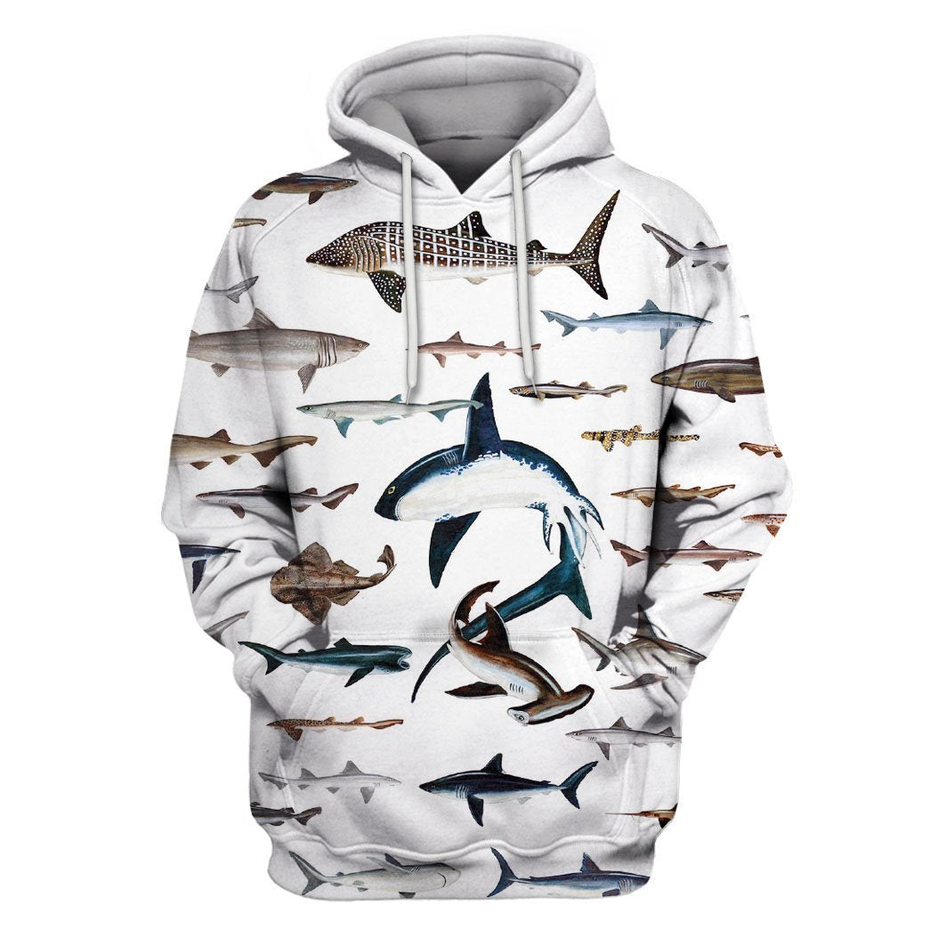 3D All Over Print Shark Hoodie-Apparel-6teenth World-Hoodie-S-Vibe Cosy™