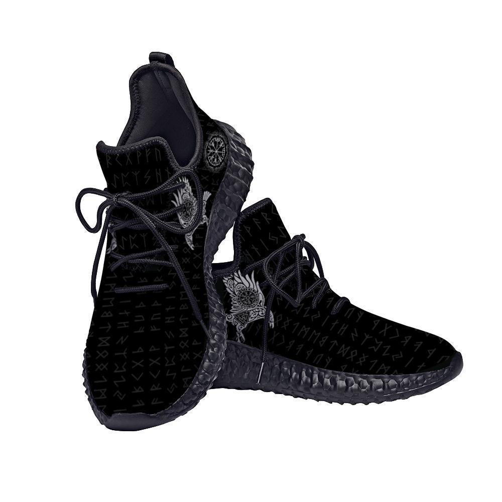 Vikings - The Raven of Odin Tattoo Shoes - Amaze Style™-